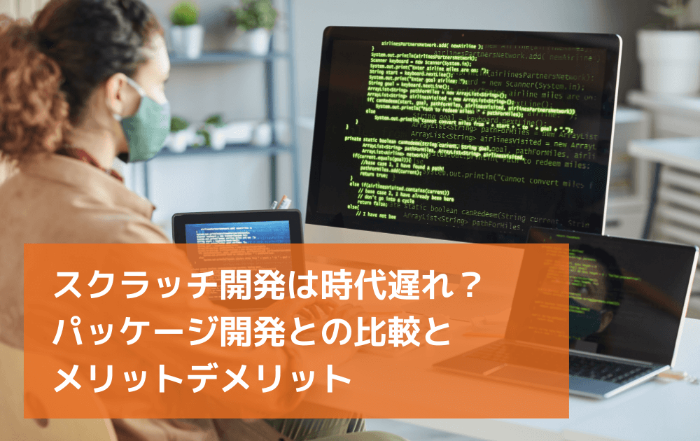 記事「スクラッチ開発は時代遅れ？パッケージ開発との比較とメリットデメリット」のトップ画像